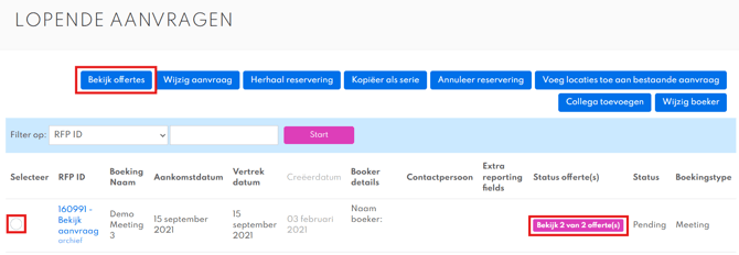 Bekijk offertes - lopende aanvraag-1