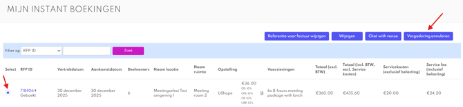 Boeking annuleren - instant book