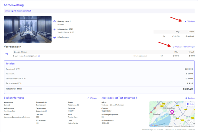 Instant book - Wijzigen 1