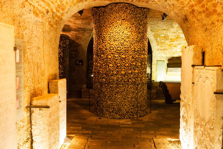 Interior of an ancient crypt