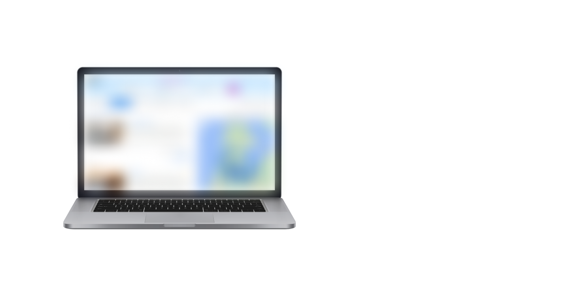 Laptop Blurred New Search Landing page